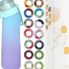 Air-Up Luftvattenflaska 650ml – 7 Smakkapslar | Sockerfri & Aromatisk | Gradient Blå med Suprör