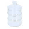 Alpina förvaringsburk 3 lager 23 x 12 cm i klart glas
