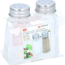 Alpina - Glass salt and pepper shakers