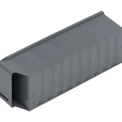 Alutec 66027 Genomskinlig lagerlåda (L x B x H) 300 x 91 x 81 mm Mörkgrå 1 st