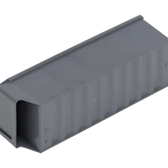 Alutec 66027 Genomskinlig lagerlåda (L x B x H) 300 x 91 x 81 mm Mörkgrå 1 st