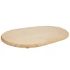 Apparatglidare, Oval 39,9x28,2x2,3 cm, Naturligt trä