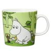 Arabia Mumin Mugg 30 cl Mumintrollet Gräsgrön