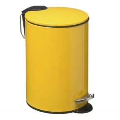 Atmosphéra 3 liters pedalbehållare i metall - Gul
