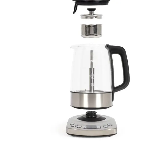 Automatisk vattenkokare - LIVOO - DOD209 - 2200 W - 1,7 L - 3 förinställda brygglägen - Glas / Rostfritt stål
