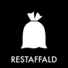 Avfallsskylt RESTAFFALD 12x12 cm,1 st