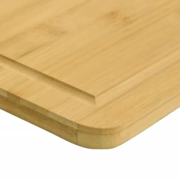 Bambu skärbräda 40x60 cm med saftskåra - Köksredskap | Färg: Natur | Storlek: 40x60x1,5 cm