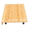 Bambu spishällsöverdrag - Skärbräda & Hällskydd - Rektangulär - 75 x 54 x 10 cm - För hem och små lägenheter - Röd