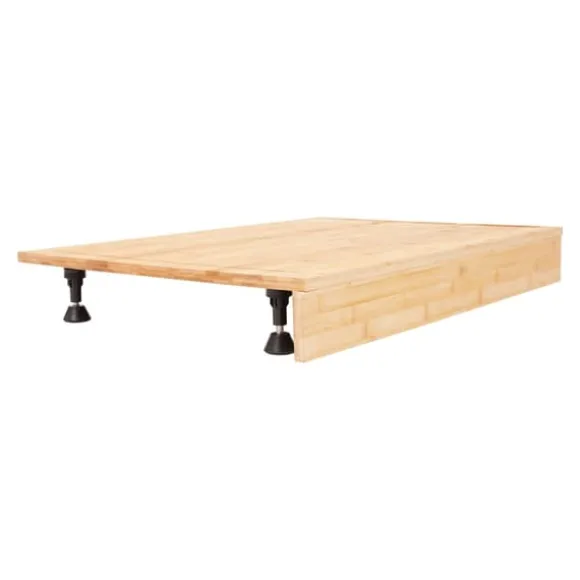Bambu spishällsöverdrag - Skärbräda & Hällskydd - Rektangulär - 75 x 54 x 10 cm - För hem och små lägenheter - Röd