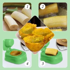 Banana Patacones Maker - Plast Kök Tostones Köttbollsform