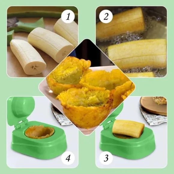 Banana Patacones Maker - Plast Kök Tostones Köttbollsform