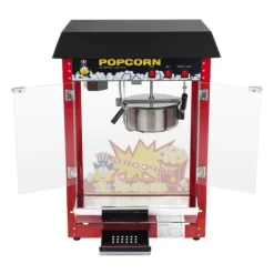 Bar popcornmaskin med svart tak