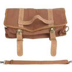 Bartender Tool Bag Bar Kit Väska Vattentät Canvas Flera fack Bärbar Bartender Roll Up Bag med axelrem Kaffe