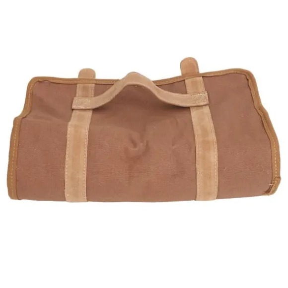 Bartender Tool Bag Bar Kit Väska Vattentät Canvas Flera fack Bärbar Bartender Roll Up Bag med axelrem Kaffe