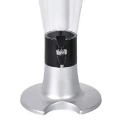 Beer Tower Dispenser med självlysande kran för Home Bar KTV - 3L Silver