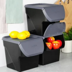 Behållare för grönsaker, frukt, lök, potatis, vitlök, köksförvaring