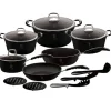 Berlinger Haus Granitgrytset BH-6129 Svart 8 delar