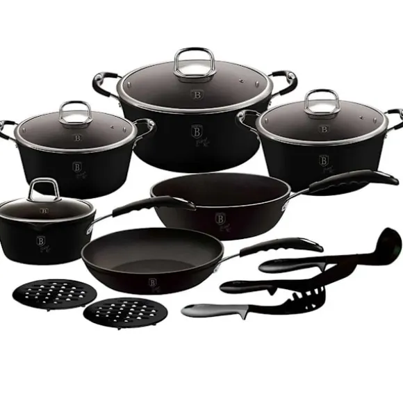 Berlinger Haus Granitgrytset BH-6129 Svart 8 delar