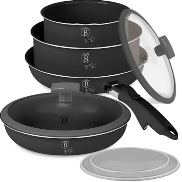 Berlinger Haus Grytset 9 delar Titan Antracit