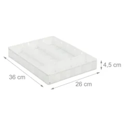 Bestickbricka, 4-fack, 4,5x26x36 cm