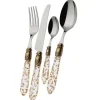 Bestickset - OXFORD - 24 delar - Guld - Metall - Tål maskindisk