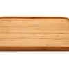 Bigbuy Home Tacka do przekąsek (30 x 1,5 x 30 cm) Bambus