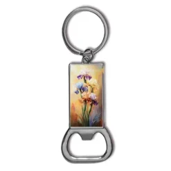 Blomma Iris Målning Flasköppnare