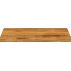 Bordsskiva i massivt mangoträ - Rektangulär bänkskiva | Storlek: 60x30x3,8 cm | Färg: Naturlig träton