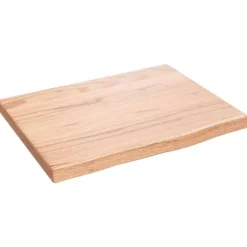 Bordsskiva ljusbrun 40x30x2 cm behandlad massiv ek