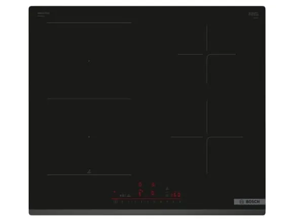 Bosch Serie | 6 PVS63KHC1Z - Induktionshäll - 4 kokplattor - Fördjupning - bredd: 56 cm - djup: 49 cm facetterad front - svart
