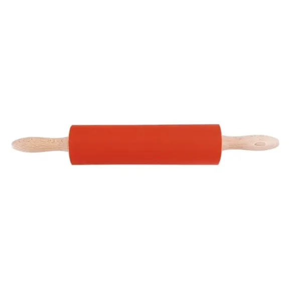 Brödkavel 25cm m rött silikonöverdrag Jonas of Sweden