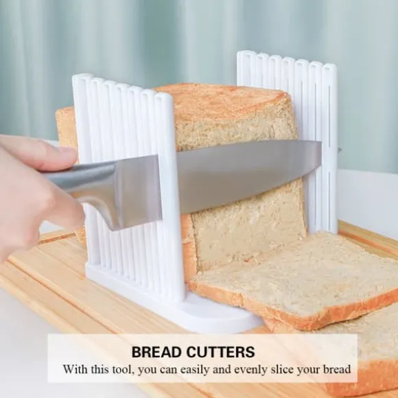 Bröd Rostbrödskärare Sandwich Jämnt Skärande Guide med 4 Tjocklekar Bageri Hem Köksverktyg