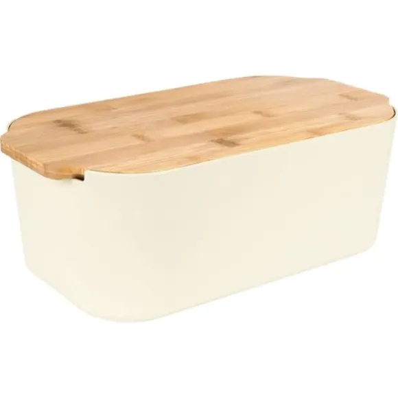 BRÖDSLÅDA MED BAMBUSKORDA, KRÄM 259303