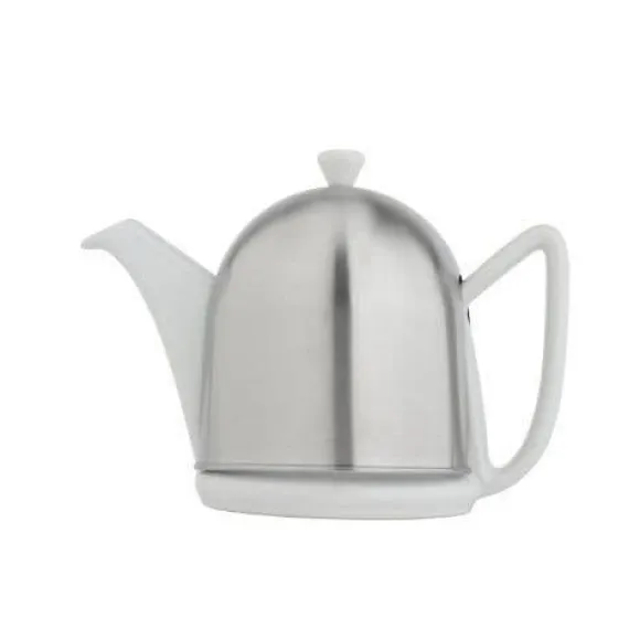 Bredemeijer 3510W Mysig Keramik Tekanna / Rostfritt Stål Satin Kappa / Vit 1 Lâ € ¦