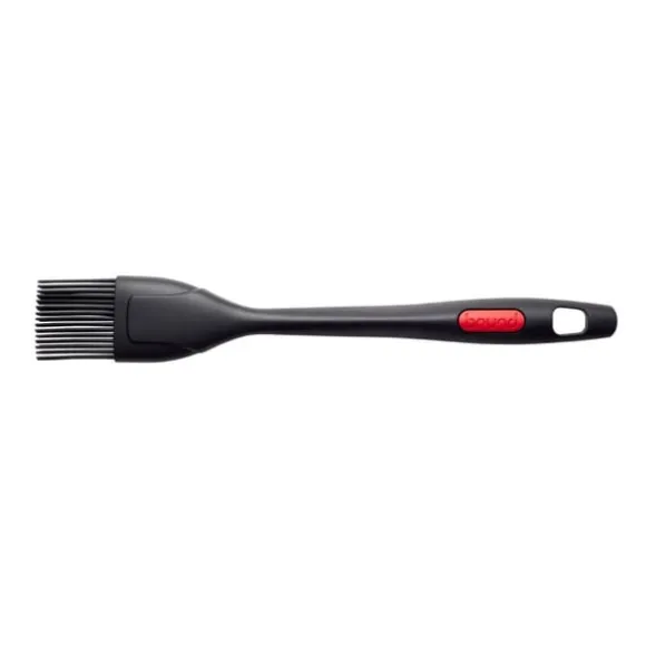 Brund Silikonborste 27 cm Svart/Röd