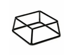 Buffetstander MULTI 18x18x8 cm Gummibelagt Metal Sort,stk