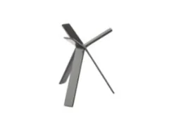 Bufféställ STAR 18 cm gummibelagd metall svart,2 st/pk