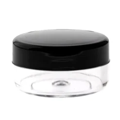 Burk med lock 5 ml plast för krämer och salvor x10