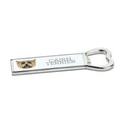 Cairn Terrier - flasköppnare med foto och inskription för Art-Dog öl