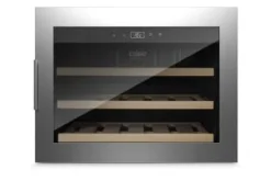 Caso WineSafe 18 EB Inox, Vinkylare med kompressor, Inbyggd, 18 flaska/flaskor, 60 W, A, Silver