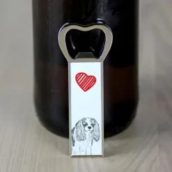 Cavalier King Charles Spaniel - flasköppnare med en hund, personlig kylöppnare, unik present till en man från Art-Dog