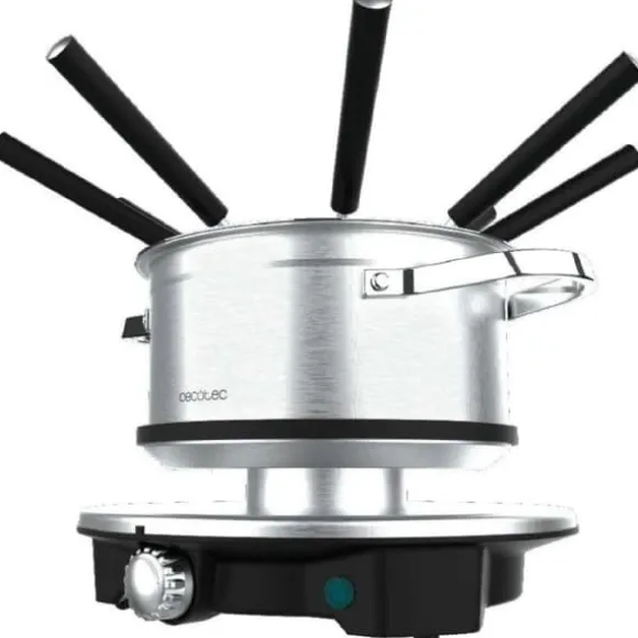 Cecotec Electric cheese, chocolate and oil fondue, 1500 W and 8 forks.