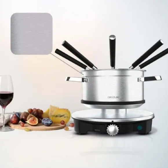 Cecotec Electric cheese, chocolate and oil fondue, 1500 W and 8 forks.