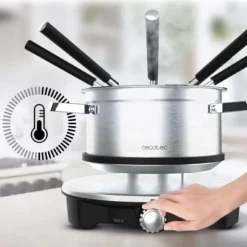 Cecotec Electric cheese, chocolate and oil fondue, 1500 W and 8 forks.