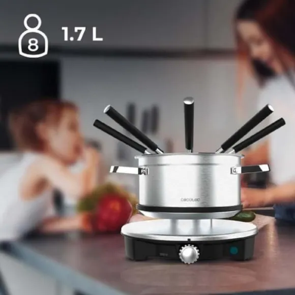 Cecotec Electric cheese, chocolate and oil fondue, 1500 W and 8 forks.