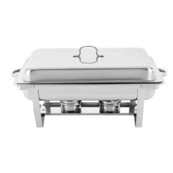 Chafing Dish Bufféset, Elegant Design, Hållbart Rostfritt Stål,3 Rutnät