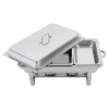 Chafing Dish Bufféset, Rostfritt Stål, Rektangulär Design,1, Silver, 3