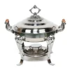 Chafing dish buffévarmare - Rund modell - 3 l - Rostfritt stål - Storlek S - Modern stil - Silver