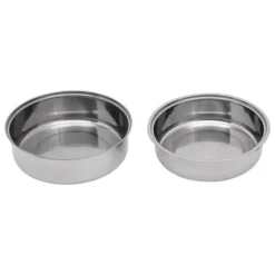 Chafing Dish Buffévärmare - Rund Alkoholdriven - 6 l - Glaslock - Rostfritt Stål - För Buffé & Fest