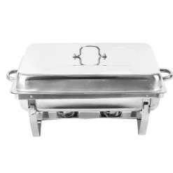 Chafing Dish Matvarma, Stor 7,5L Kapacitet, Hållbar Rostfritt Stål,Silver